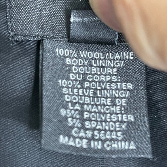 J. Crew Women Super 120  Wool Grey Pin Strip Jacket Blazer Size 6 - Picture 8 of 12